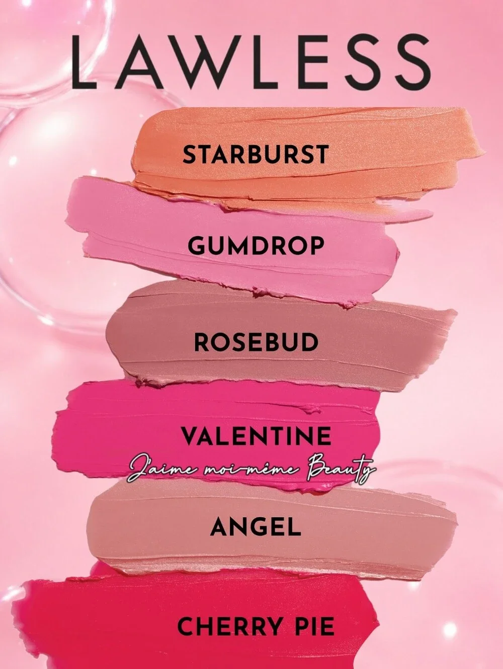 LAWLESS Cream Blush In Angel- Neutral Nude Rose Pink